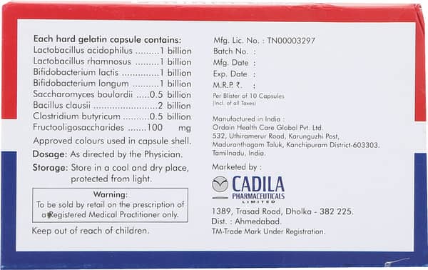 Cadbios Forte Strip Of 10 Capsules