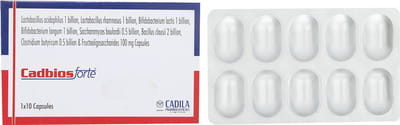 Cadbios Forte Strip Of 10 Capsules
