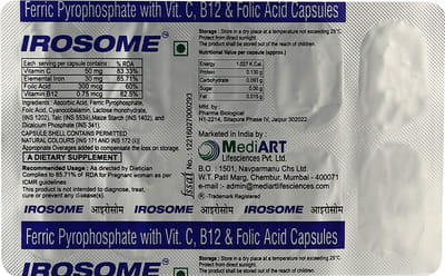 Irosome Strip Of 10 Capsules