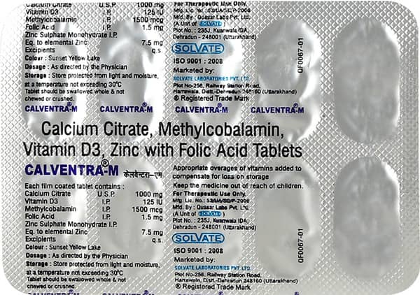 Calventra M Strip Of 10 Tablets