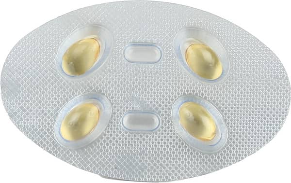 36 डी 60के की स्ट्रिप 4 सॉफ्टजेल कैप्सूल्स