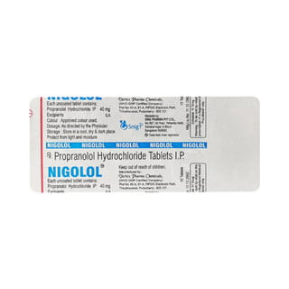 Nigolol 40Mg Strip Of 10 Tablets