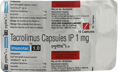 Imunotac 1.0mg Strip Of 10 Capsules