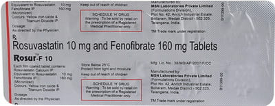 Rosur F 10mg Strip Of 10 Tablets