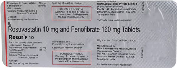 Rosur F 10mg Strip Of 10 Tablets