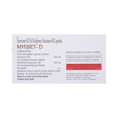 Myoset D Strip Of 10 Capsules