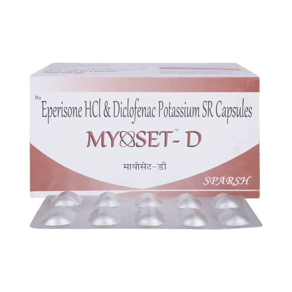 Myoset D Strip Of 10 Capsules