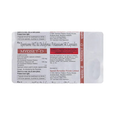 Myoset D Strip Of 10 Capsules