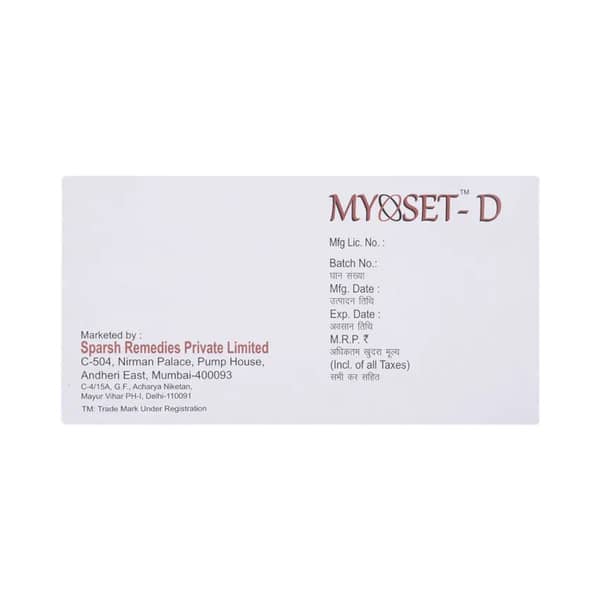 Myoset D Strip Of 10 Capsules
