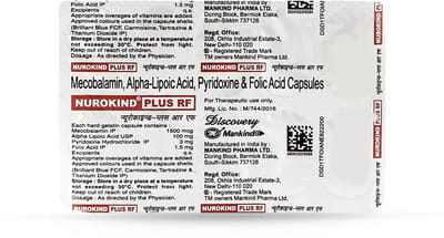 Nurokind Plus Rf Strip Of 10 Capsules