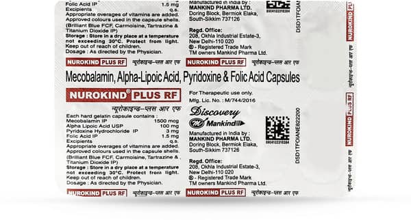 Nurokind Plus Rf Strip Of 10 Capsules