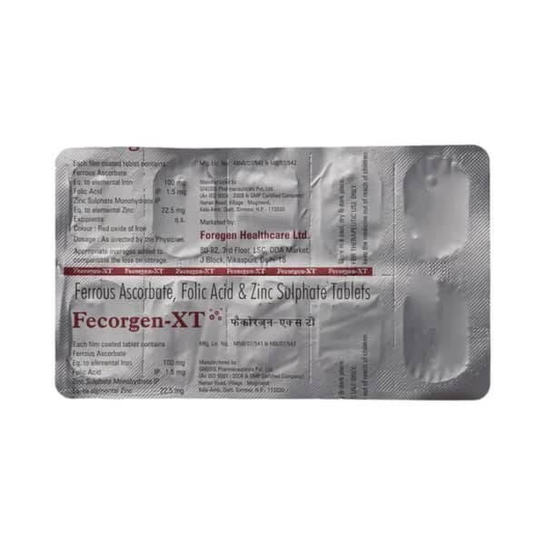 Fecorgen Xt Strip Of 10 Tablets