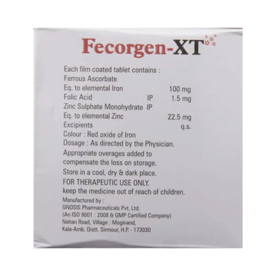 Fecorgen Xt Strip Of 10 Tablets