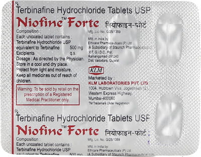Niofine Forte 500mg Strip Of 7 Tablets