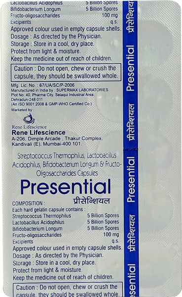 Presential Strip Of 10 Capsules