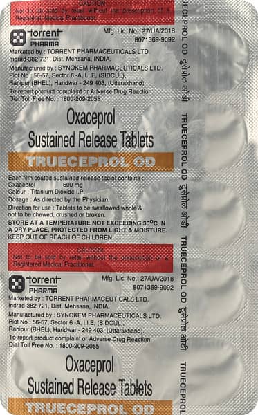 Trueceprol Od 600mg Strip Of 10 Tablets