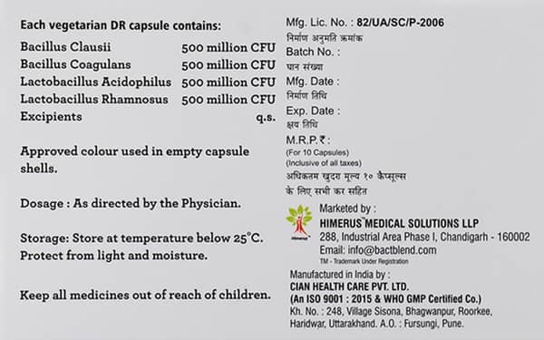 Bactblend Strip Of 10 Capsules