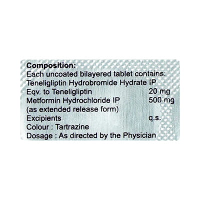 Tenlicret M 500mg/20mg Strip Of 10 Tablets