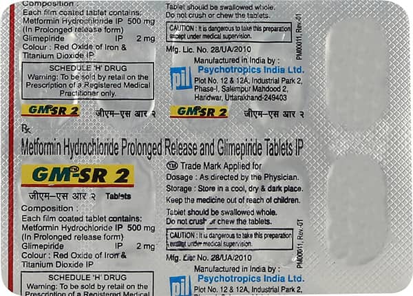Gm Sr 2mg Strip Of 10 Tablets