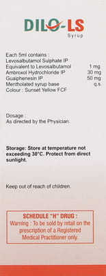 Dilo Ls Bottle Of 100ml Syrup