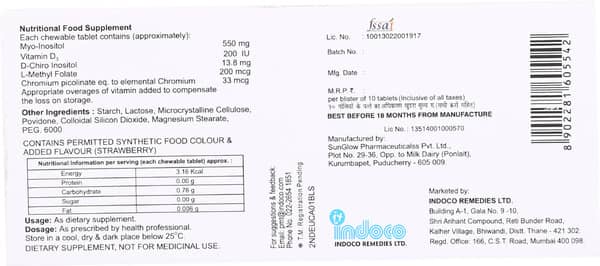 D Chiro Plus Strip Of 10 Chewable Tablets