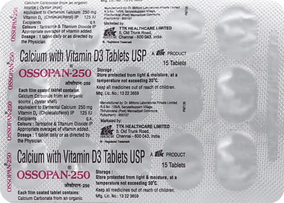 Ossopan 250mg Strip Of 15 Tablets