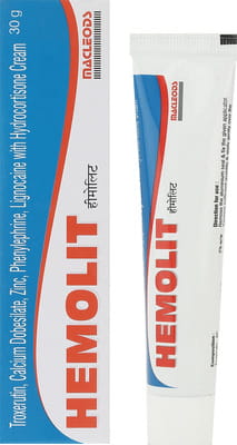 Hemolit Tube Of 30gm Cream