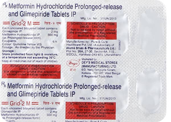 Grid M 2Mg Strip Of 10 Tablets