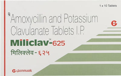 Miliclav 625mg Strip Of 10 Tablets