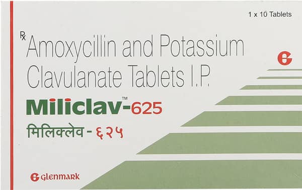 Miliclav 625Mg Strip Of 10 Tablets
