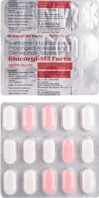 Glucoryl M3 Forte Strip Of 15 Tablets
