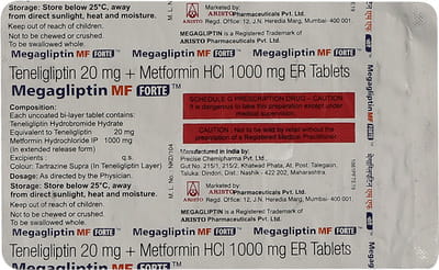 Megagliptin Mf Forte Strip Of 10 Tablets
