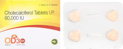 Od3 60k Strip Of 4 Chewable Tablets