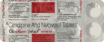 Cilnikem Beta 5mg Strip Of 10 Tablets