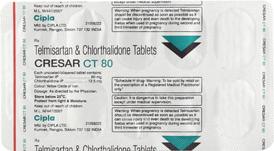 Cresar Ct 80mg Strip Of 10 Tablets