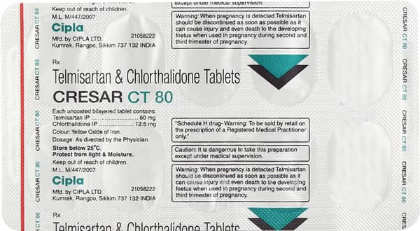 Cresar Ct 80Mg Strip Of 10 Tablets