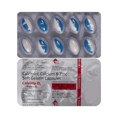 Calvista D3 Strip Of 10 Capsules