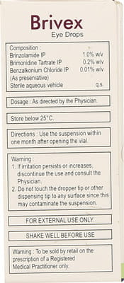 Brivex Bottle Of 5ml Eye Drops