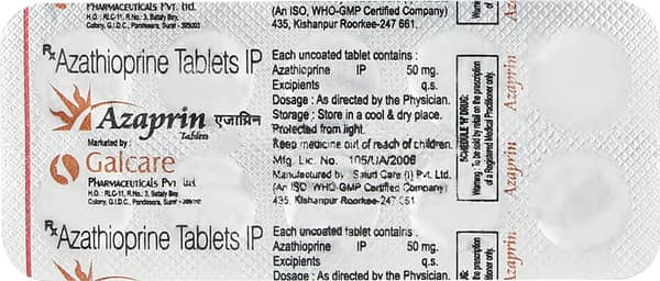 Azaprin 50mg Strip Of 10 Tablets