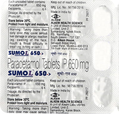 Sumo L 650mg Strip Of 15 Tablets