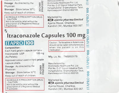Itapro 100mg Strip Of 7 Capsules