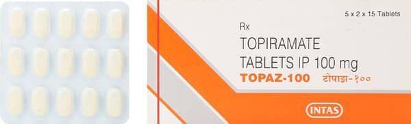 Topaz 100mg Strip Of 15 Tablets