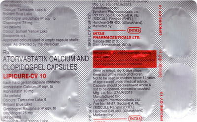 Lipicure Cv 10mg Strip Of 10 Capsules