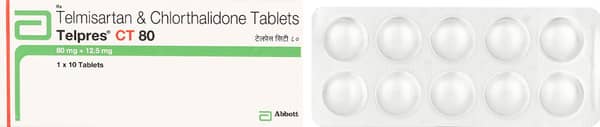 Telpres Ct 80/12.5mg Strip Of 10 Tablets