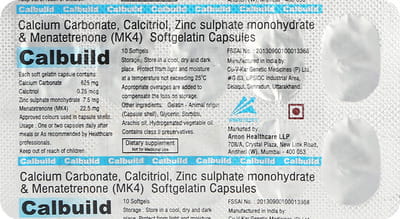Calbuild Strip Of 10 Capsules