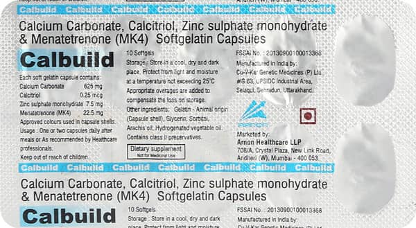 Calbuild Strip Of 10 Capsules