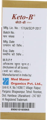 Keto B Bottle Of 30ml Lotion