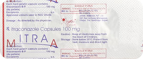 Mitraa 100 Strip Of 4 Capsules