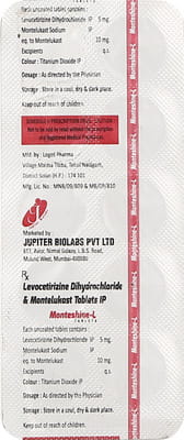 Monteshine L Strip Of 10 Tablets