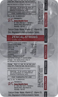 Zencal Strong Strip Of 10 Tablets